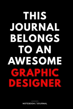 Paperback THIS JOURNAL BELONGS TO AN AWESOME Brand Strategist Notebook / Journal 6x9 Ruled Lined 120 Pages: for Brand Strategist 6x9 notebook / journal 120 page Book