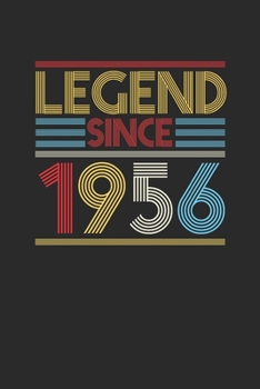Legend Since 1956: Dotted Bullet Notebook (6" x 9" - 120 pages) ~ Birthday Themed Notebook for Daily Journal, Diary, and Gift