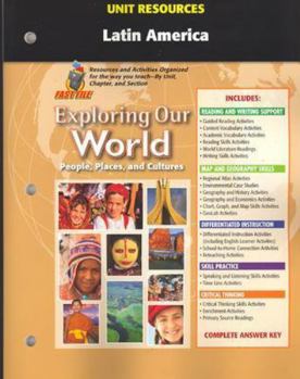 Paperback Latin America (Unit Resources, Exploring Our World; People, Places, and Cultures. Fast File) Book