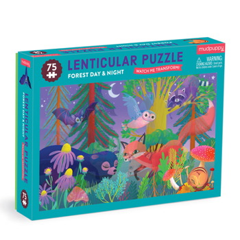 Misc. Forest Day & Night 75 Piece Lenticular Puzzle Book