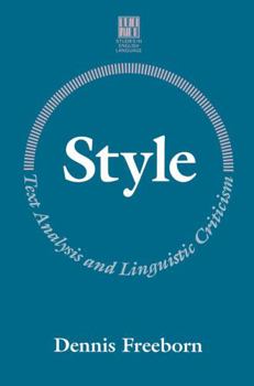 Paperback Style: Text Analysis and Linguistic Criticism Book