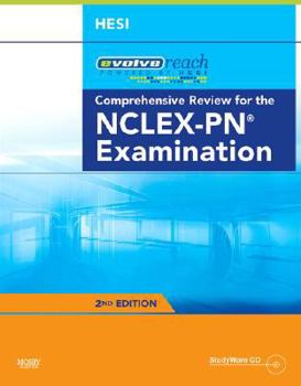 Paperback Evolve Reach Testing and Remediation Comprehensive Review for the Nclex-Pn(r) Examination [With CDROM] Book