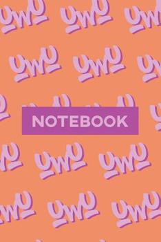 Paperback Notebook: Uwu Cuteness Overload Purple Pink Typography Meme Book