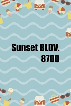 Paperback Sunset BLDV. 8700: All Purpose 6x9 Blank Lined Notebook Journal Way Better Than A Card Trendy Unique Gift Colours California Book