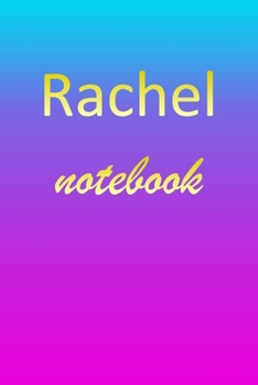 Paperback Rachel: Blank Notebook - Wide Ruled Lined Paper Notepad - Writing Pad Practice Journal - Custom Personalized First Name Initia Book