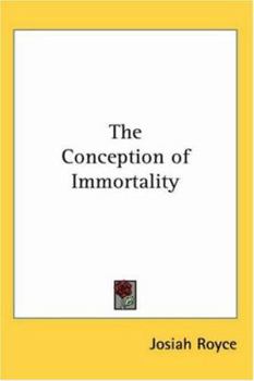 Paperback The Conception of Immortality Book