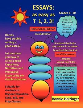 Paperback Essays as easy as T 1, 2, 3! Home School Edition 2nd Edition Book