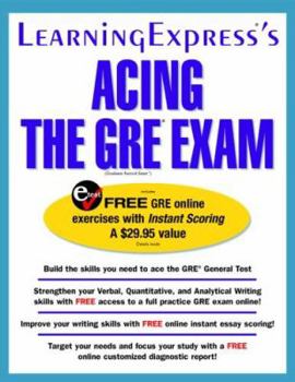 Paperback Acing the GRE Exam Book