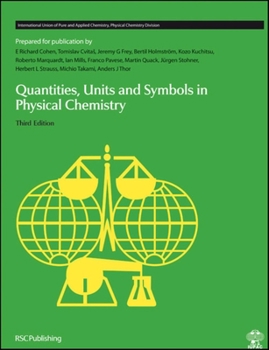 Hardcover Quantities, Units and Symbols in Physical Chemistry Book