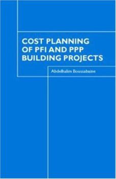 Hardcover Cost Planning of PFI and PPP Building Projects Book