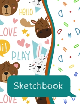 Sketchbook for Kids - Large Blank Sketch Notepad for Practice Drawing, Paint, Write, Doodle, Notes - Cute Cover for Kids 8.5 x 11 - 100 pages Book 18