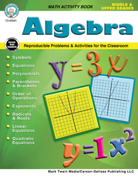 Paperback Algebra, Grades 5 - 12 Book