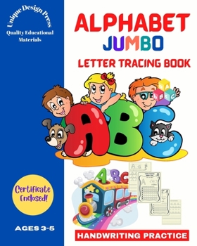 Paperback Alphabet Jumbo Letter Tracing Book: Handwriting Practice (for kids ages 3-5, pre-k, kindergarten) Book