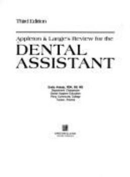Paperback Appleton and Lange's Review for the Dental Assistant Book