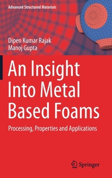 Hardcover An Insight Into Metal Based Foams: Processing, Properties and Applications Book