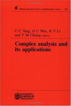 Hardcover Complex Analysis and Its Applications Book