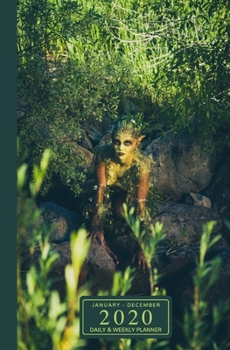 January - December 2020 Daily & Weekly Planner: Mini Calendar; Fantasy Water Nymph