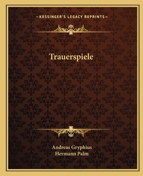 Paperback Trauerspiele [German] Book