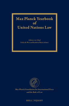 Hardcover Max Planck Yearbook of United Nations Law, Volume 25 (2021) Book