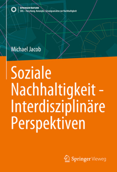 Hardcover Soziale Nachhaltigkeit - Interdisziplinäre Perspektiven [German] Book