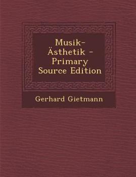 Paperback Musik-Asthetik [German] Book