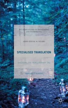 Hardcover Specialised Translation: Shedding the 'Non-Literary' Tag Book