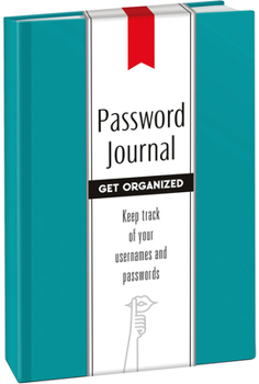 Hardcover Password Journal: Caribbean Blue Book