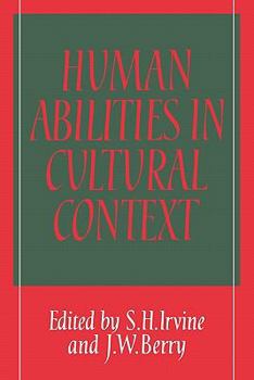 Paperback Human Abilities in Cultural Context Book