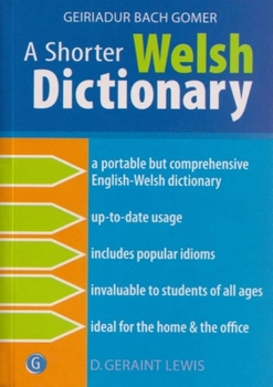 Paperback A Shorter Welsh Dictionary Book