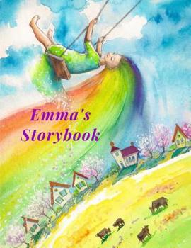 Paperback Emma's Storybook: Children's drawing and handwriting practice book ages 3 +, Pre K through 3rd grade, picture box with title, five lines Book