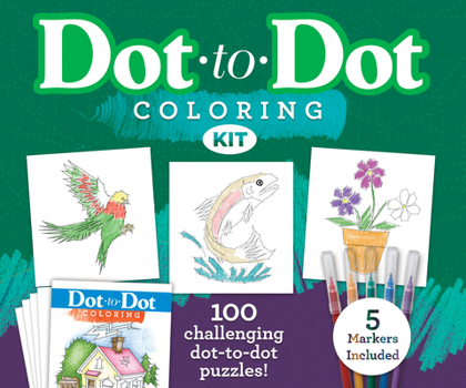 Hardcover Dot to Dot Coloring Kit Book