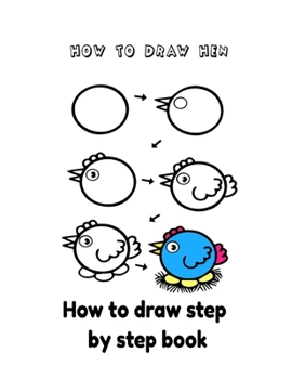 Paperback Book how to draw step by step how to draw hen Book