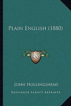 Paperback Plain English (1880) Book