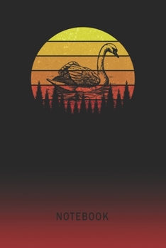 Notebook: Swan Blank Wide Ruled Lined Paper Notepad | Writing Pad Journal | Assignments Taking Class Notes Homework Studying Math Science English Art ... & University Organizer | Student Teacher