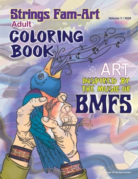 Paperback Strings-Fam Inspire Adult Coloring Book: Bluegrass Jam Coloring Book