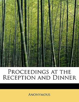 Paperback Proceedings at the Reception and Dinner Book