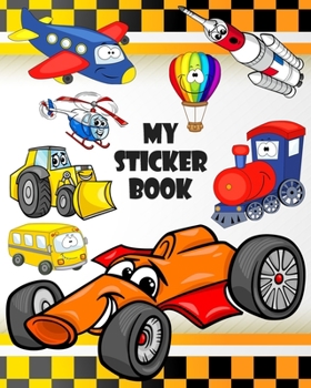 Paperback MY Sticker Book: Blank Sticker Collection Album To Put Stickers In, For Collecting, Drawing, Autographs, Sketchbook And Writing Notes - Book