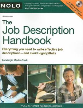 Paperback The Job Description Handbook [With CDROM] Book