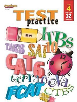 Paperback Test Practice: Reproducible Grade 4 Book