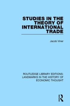 Paperback Studies in the Theory of International Trade Book