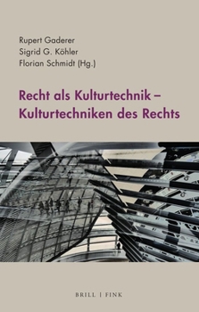 Paperback Recht ALS Kulturtechnik - Kulturtechniken Des Rechts [German] Book