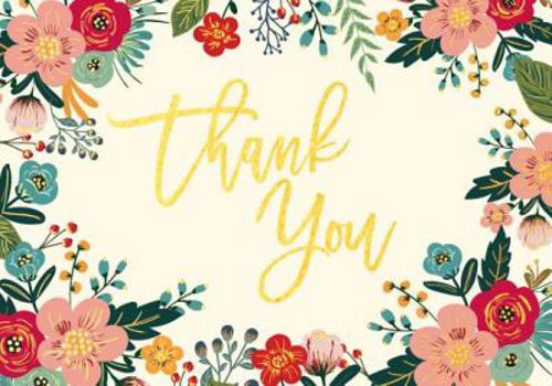 Floral Frame Thank You Notes (Stationery, Note Cards, Boxed Cards)