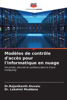 Paperback Modèles de contrôle d'accès pour l'informatique en nuage [French] Book