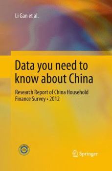 Paperback Data You Need to Know about China: Research Report of China Household Finance Survey-2012 Book