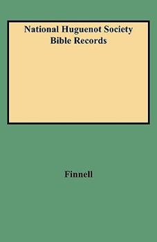 Paperback National Huguenot Society Bible Records Book