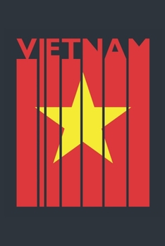 Paperback Vintage Vietnam Notebook - Vietnamese Flag Writing Journal - Vietnam Gift for Vietnamese Mom and Dad - Retro Vietnamese Diary: Medium College-Ruled Jo Book