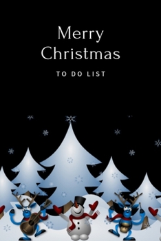 Paperback Merry Christmas: To Do List Journal, Get Stuff Done Notebook,6"x9" 100 pages, for Organized and Joyful Christmas Festival Book