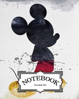Paperback Notebook: Mickey Mouse v.2: Pocket Notebook Journal Diary, 120 pages, 8" x 10" (Notebook Lined, Blank No Lined) Book