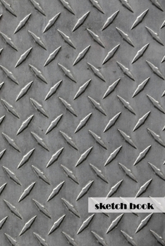 Checker Plate Metal Effect aluminum sketch book (6 x 9 in) 120 dotted Pages Journal for Mechanics: Gift for Cars, Trucks, Motorcycles fan