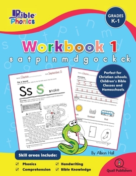 Paperback Bible Phonics Workbook 1 Book